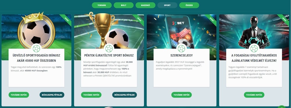 22Bet sportfogadási bónuszok